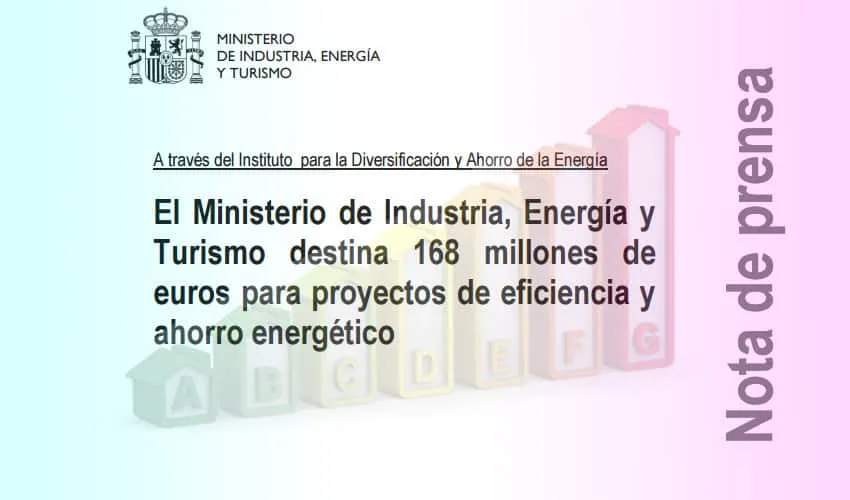 168 millones destinados a la eficiencia energética
