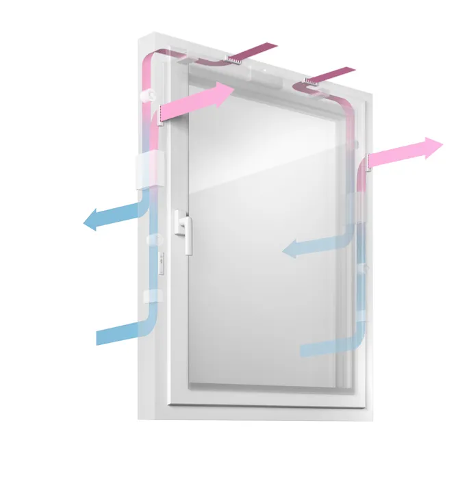 Geneo Inovent innovador sistema de ventilación integrado en las ventanas