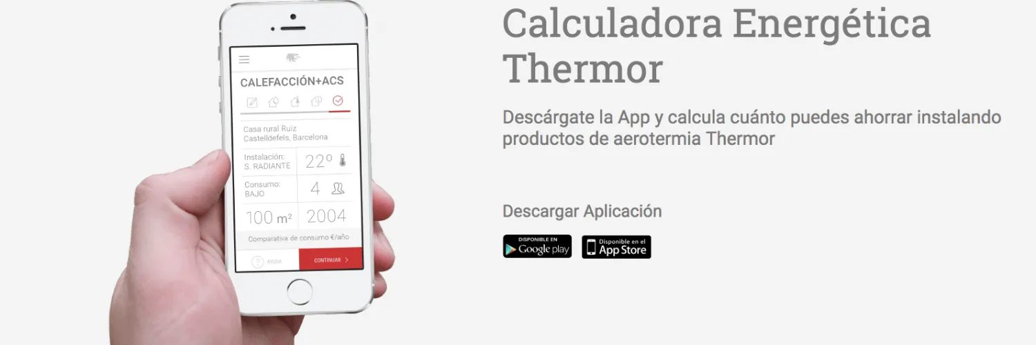 Thermor actualiza su app de cálculo energético para instalaciones de aerotermia