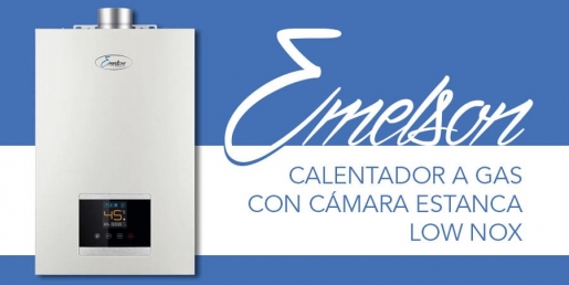Calentador a gas LOW NOX Emelson, de Brico Depot
