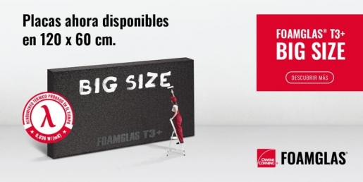 FOAMGLAS® T3+ BIG SIZE; reducción de costes e instalación más rápida