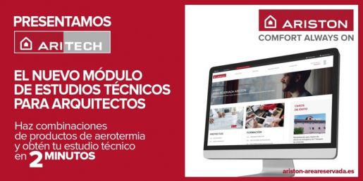 Nueva Área Reservada Ariston y nueva herramienta Aritech para realizar estudios técnicos