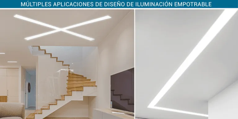 luminarias empotrables troya
