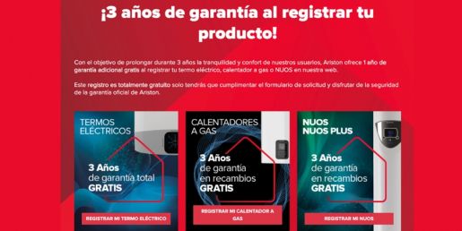 Ariston ofrece un año adicional a la garantía en sus termos eléctricos, en una apuesta por la sostenibilidad