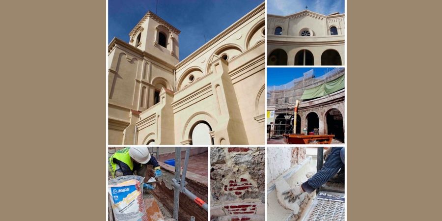 Soluciones Mapei en la consolidación estructural de la iglesia de Sant Rafael (Barcelona)