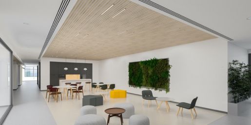 Knauf presenta ROLD12, un nuevo techo acústico tridimensional inspirado en la naturaleza