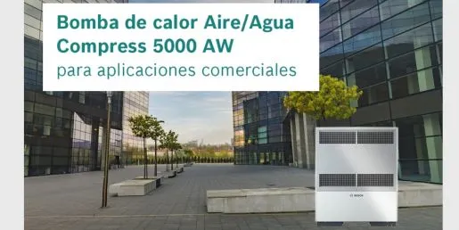 Bomba de calor Compress 5000 AW de Bosch, también para uso comercial
