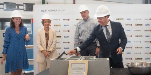 Primera piedra del innovador centro de aerotermia de BAXI en Vilafranca del Penedés