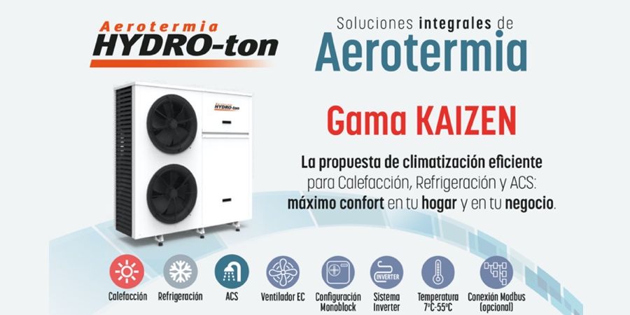 HYDRO-ton KAIZEN, aerotermia  para frío, calor y ACS: confort y eficiencia