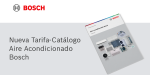 La nueva Tarifa-Catálogo de Aire Acondicionado de Bosch para el sector residencial y comercial