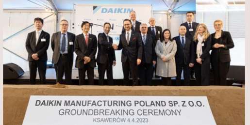 Daikin Europe comienza a construir su nueva fábrica de bombas de calor en Polonia