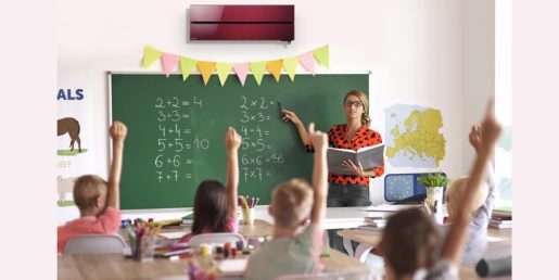 Solución de Mitsubishi Electric para solventar las olas de calor en las aulas