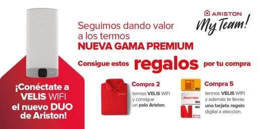 Nueva promoción de Ariston para instaladores del club MYTEAM