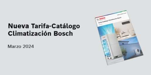 Bosch presenta su nueva tarifa-catálogo de Climatización para 2024