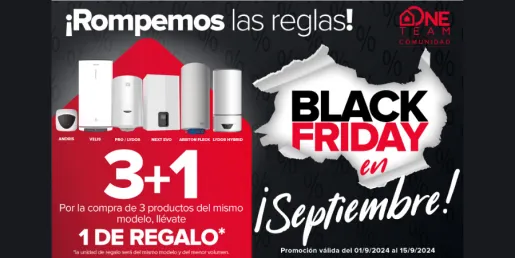 Ariston adelanta el Black Friday a septiembre con una oferta exclusiva para instaladores