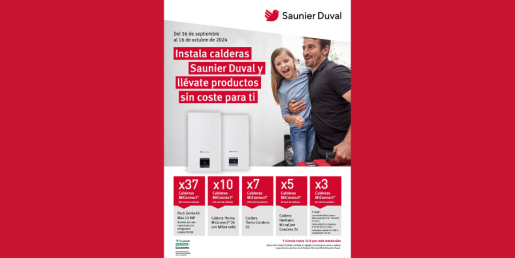 Consigue productos sin coste con la compra de calderas Saunier Duval