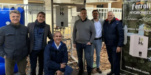 FERROLI presenta nuevas pruebas de su caldera HYDROHELIX junto a la Universidad de Extremadura