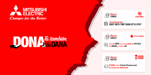 Mitsubishi Electric lanza campaña solidaria para afectados por la DANA