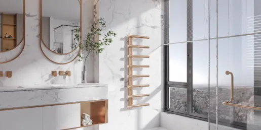 Zehnder Group combina diseño y funcionalidad con nuevos acabados PVD y válvulas cromadas