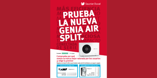 Saunier Duval lanza promoción para la nueva Genia Air Split