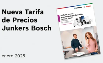 Junkers Bosch presenta su tarifa 2025 con innovaciones en agua caliente sanitaria
