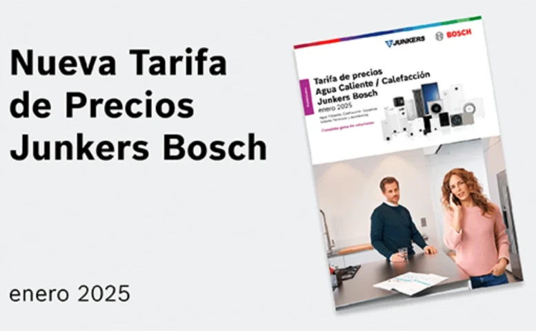 nueva tarifa 2025 junkers bosch