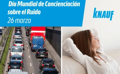 Soluciones de aislamiento de Knauf contra el ruido que preocupa al 90% de los españoles