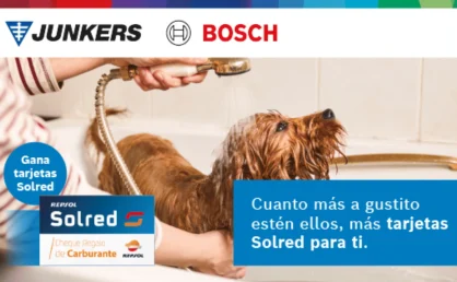 Junkers Bosch lanza una campaña de incentivos para instaladores con tarjetas Solred