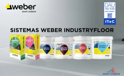 Weber, primer fabricante en España con un DAU para sistemas completos de suelos industriales