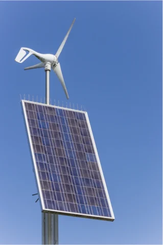 aerogenerador domestico o paneles solares