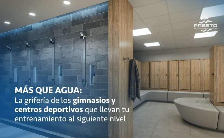 presto iberica equipa baños gimnasios modernos