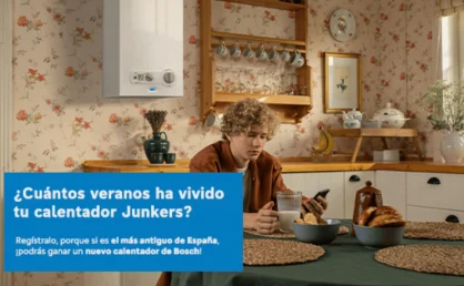 Bosch impulsa la eficiencia del agua caliente con su campaña de renovación de calentadores