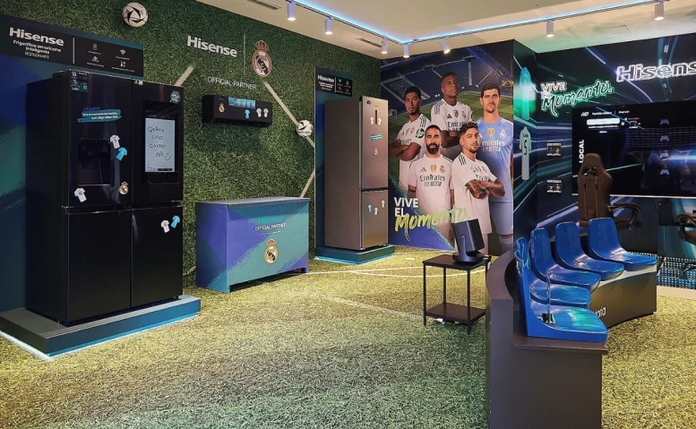 hisense abre pop up en madrid con productos exclusivos real madrid