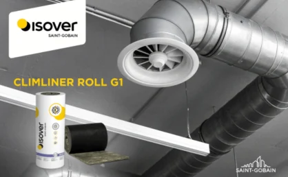 ISOVER lanza CLIMLINER Roll G1 para el aislamiento interior de conductos metálicos