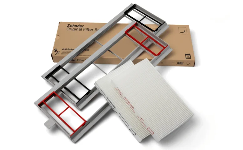 zehnder lanza marcos reutilizables para filtros en ventilacion