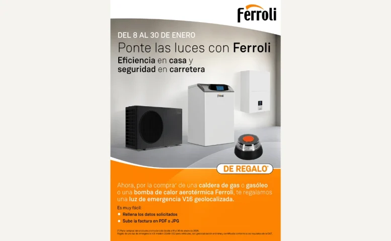 adquiere productos ferroli y gana una baliza v16 homologada por dgt