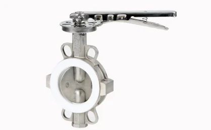 valvula mariposa wafer genebre acero inoxidable