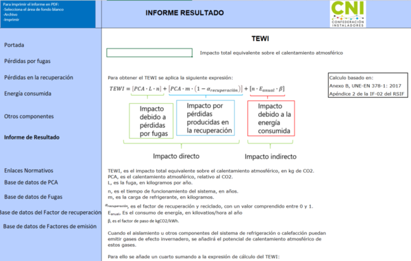 hoja de calculo tewi cni instaladores
