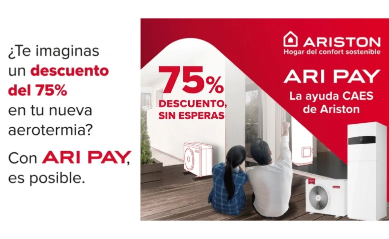 ariston amplia ayudas ari pay para aerotermia