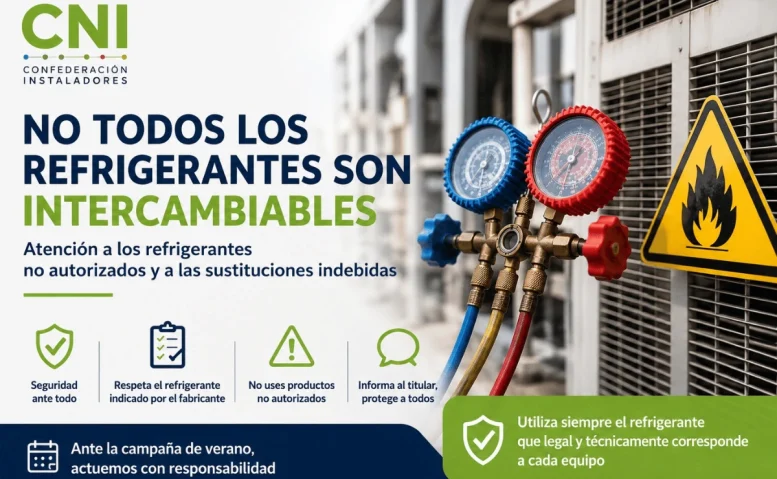 cni alerta uso correcto refrigerantes para climatizacion