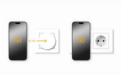 jung cargadores magneticos pared para smartphones