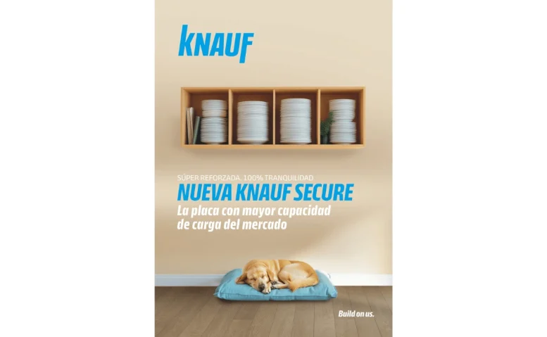 knauf secure placa yeso laminado mayor capacidad de carga