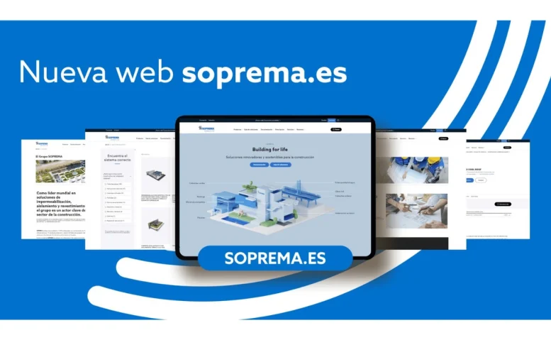 nueva web soprema con 300 sistemas constructivos