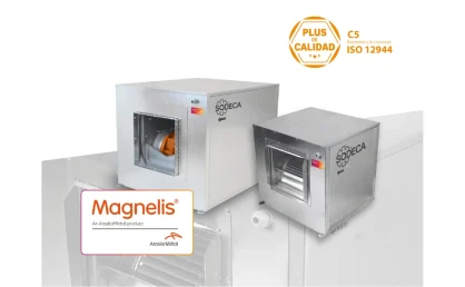 unidades de ventilacion sodeca con chapa magnelis