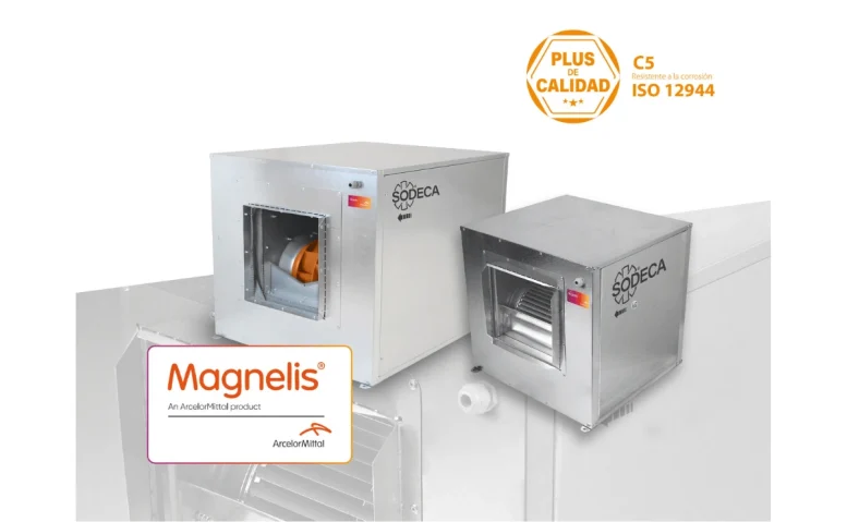 unidades de ventilacion sodeca con chapa magnelis
