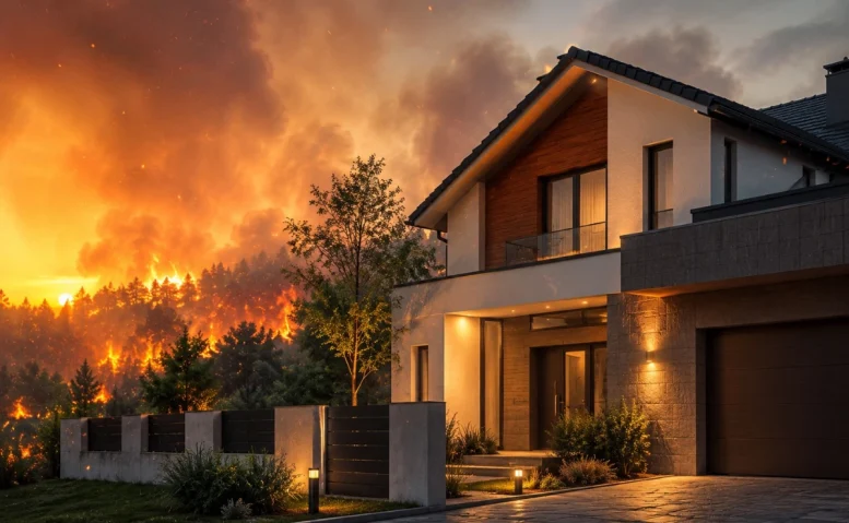 como hacer vivienda resistente a los incendios