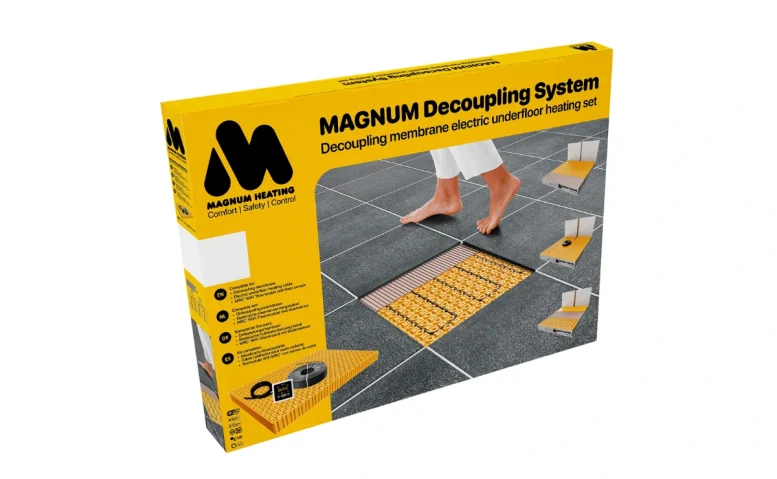 Kit MAGNUM Decoupling System con membrana desacoplante y cable para suelo radiante eléctrico