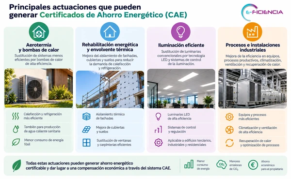 acciones certificados de ahorro energetico