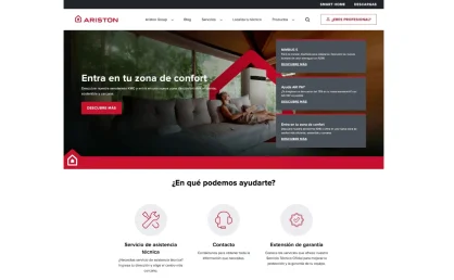 ariston nueva web españa