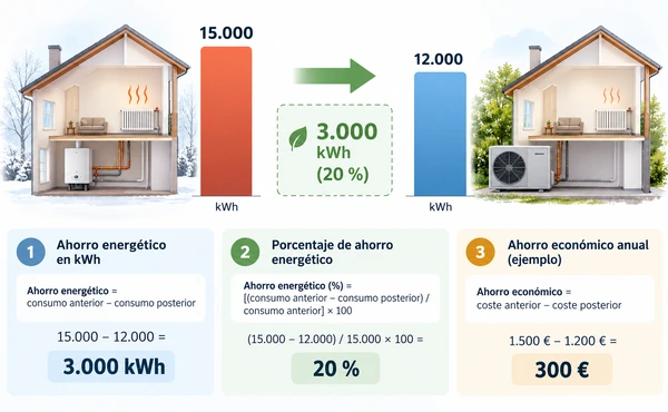 infografia ahorro energetico calefaccion